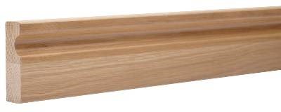 Handledare Mattlackad Ek, 2300x100mm