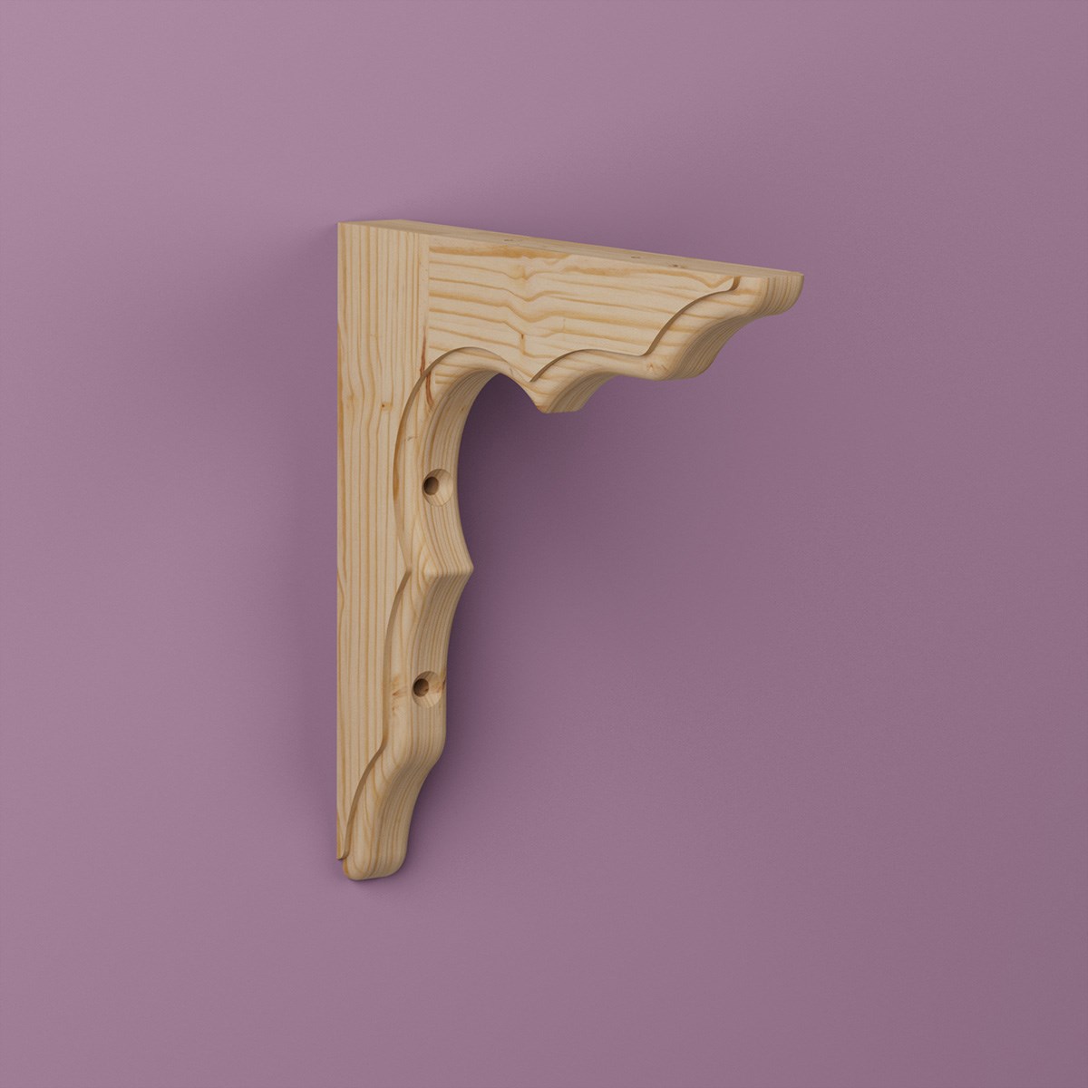 Konsol Anders Obehandlad, Furu, 180x180mm