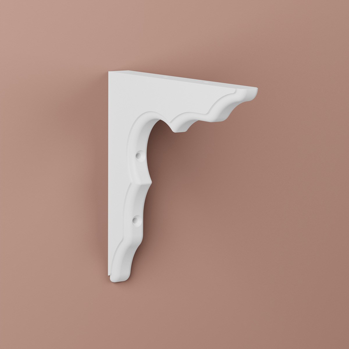 Konsol Anders Vit, Furu, 240x240mm