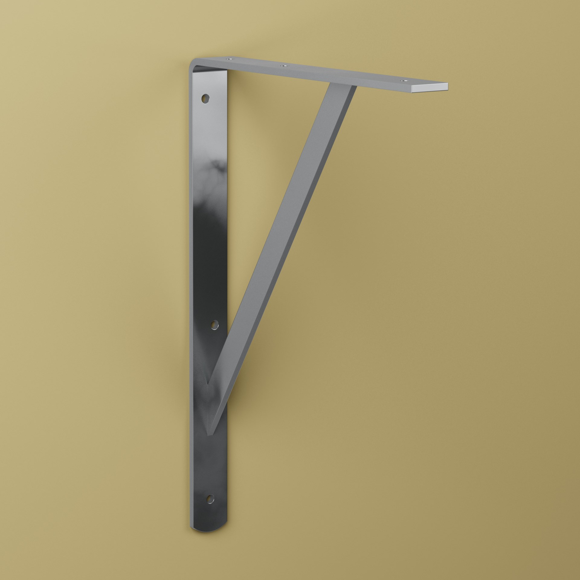 Konsol Carl Silver, Metall, 250x350mm