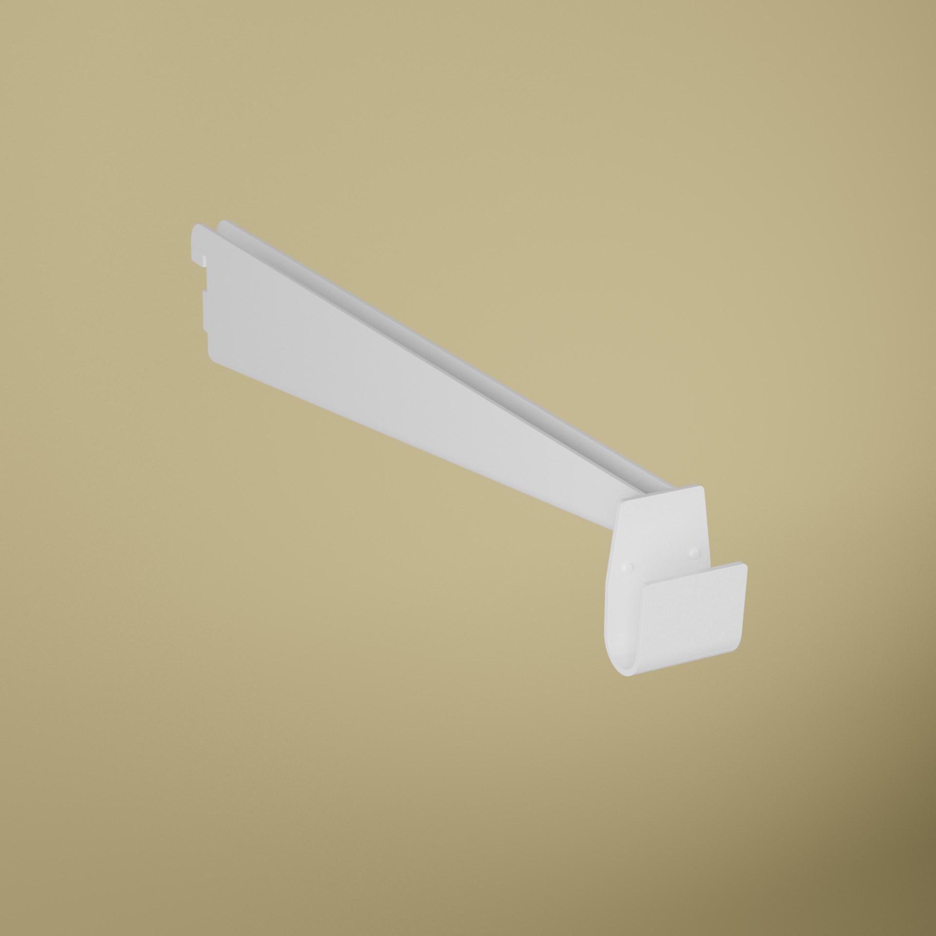 Konsol Med Klädstångsfäste Vit, 35x55mm