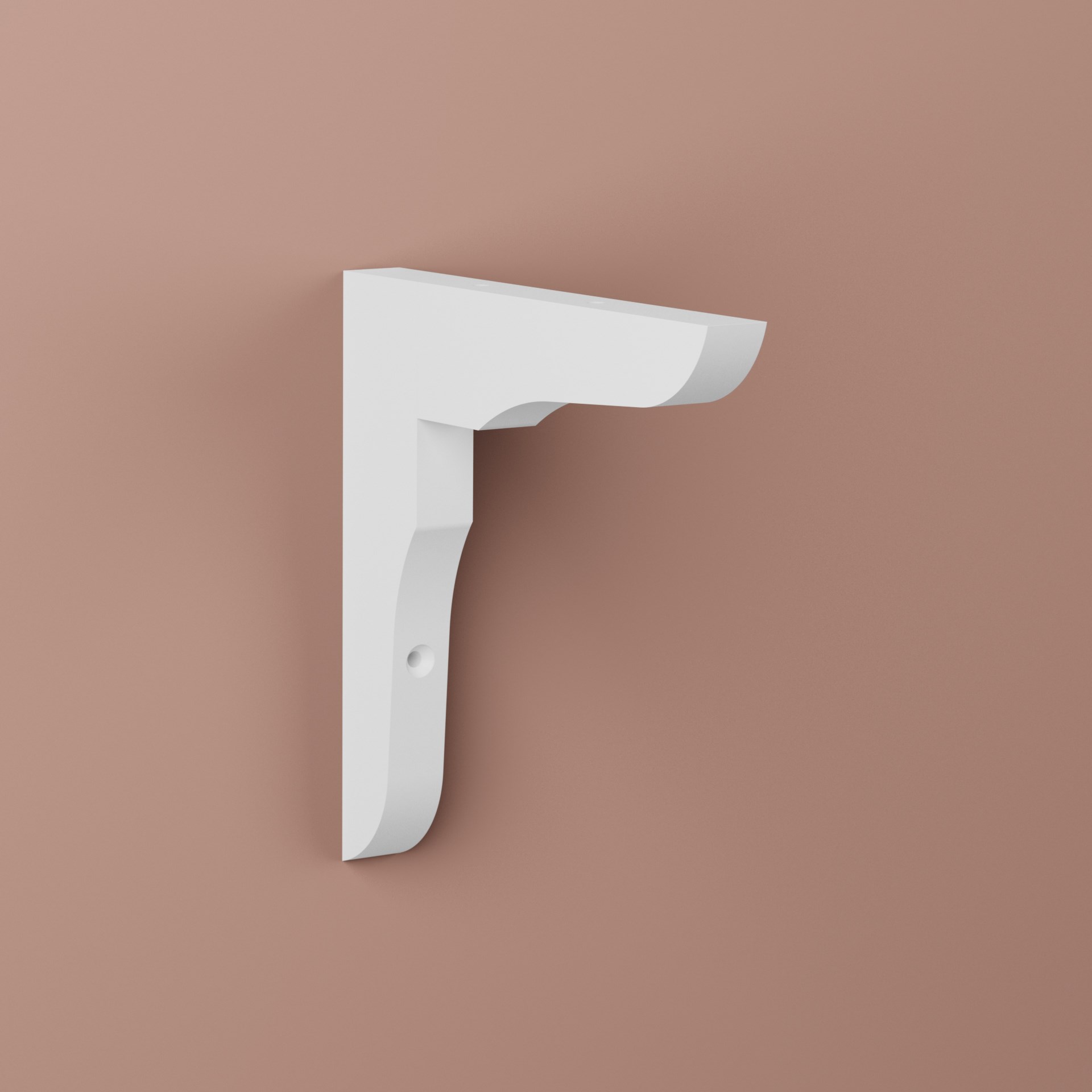 Konsol Tomas Vit, Furu, 180x180mm