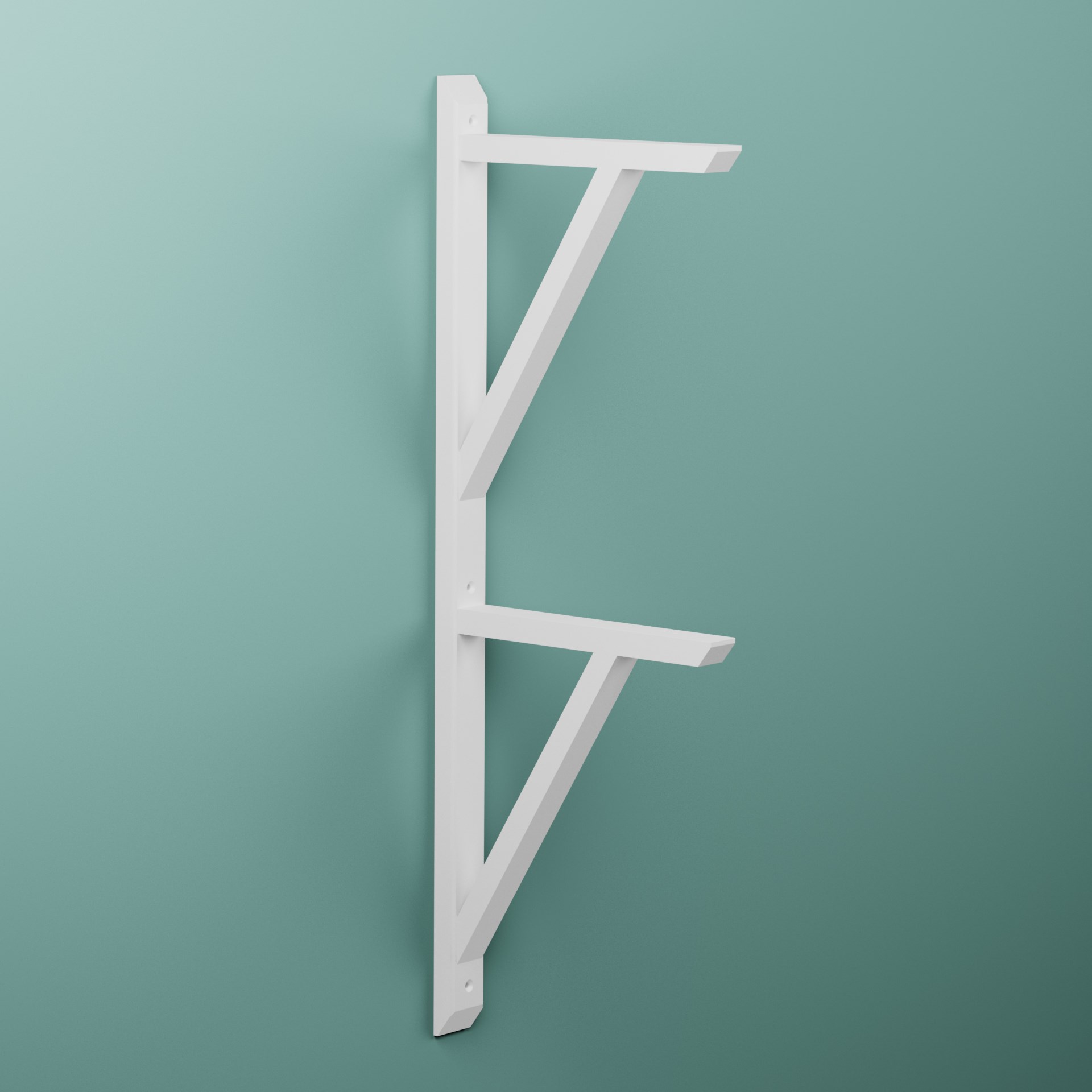 Konsol Tvilling Carl Vit, Furu, 250x760mm