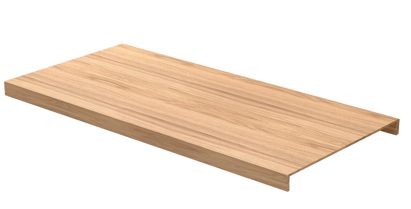 Dubbelsteg Premium Trapp Grundoljad Ek, 1800x48x8mm