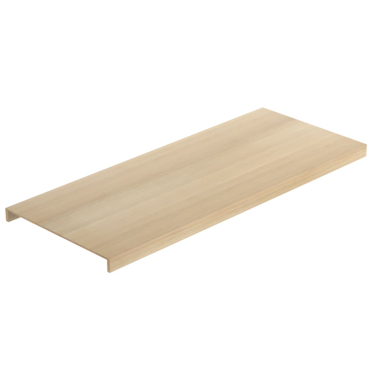 Dubbelsteg Premium Trapp Nordic White Lackad Ek, 1450x590x8mm