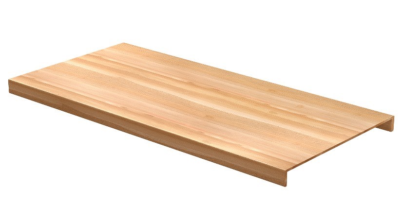 Dubbelsteg Trapp Rustic Lackad Ek, 1450x48x8mm