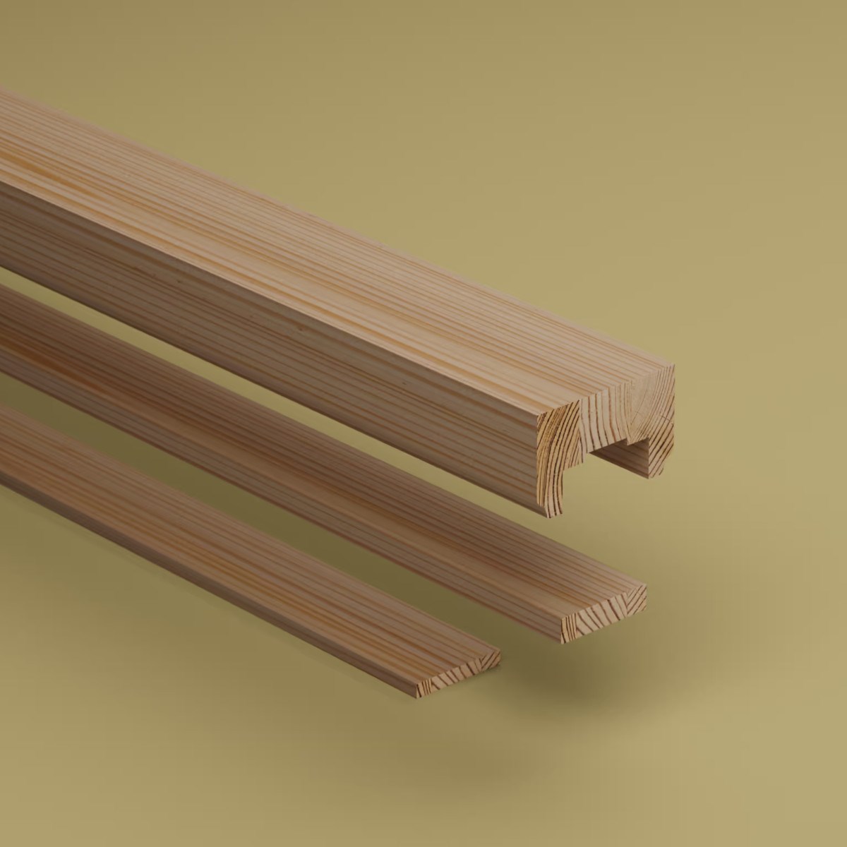 Underliggare Furu, Obehandlad, 2300mm