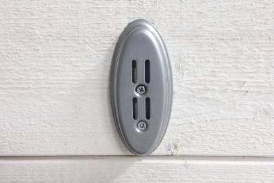 Väggfäste Singel Oval Silver, Stål