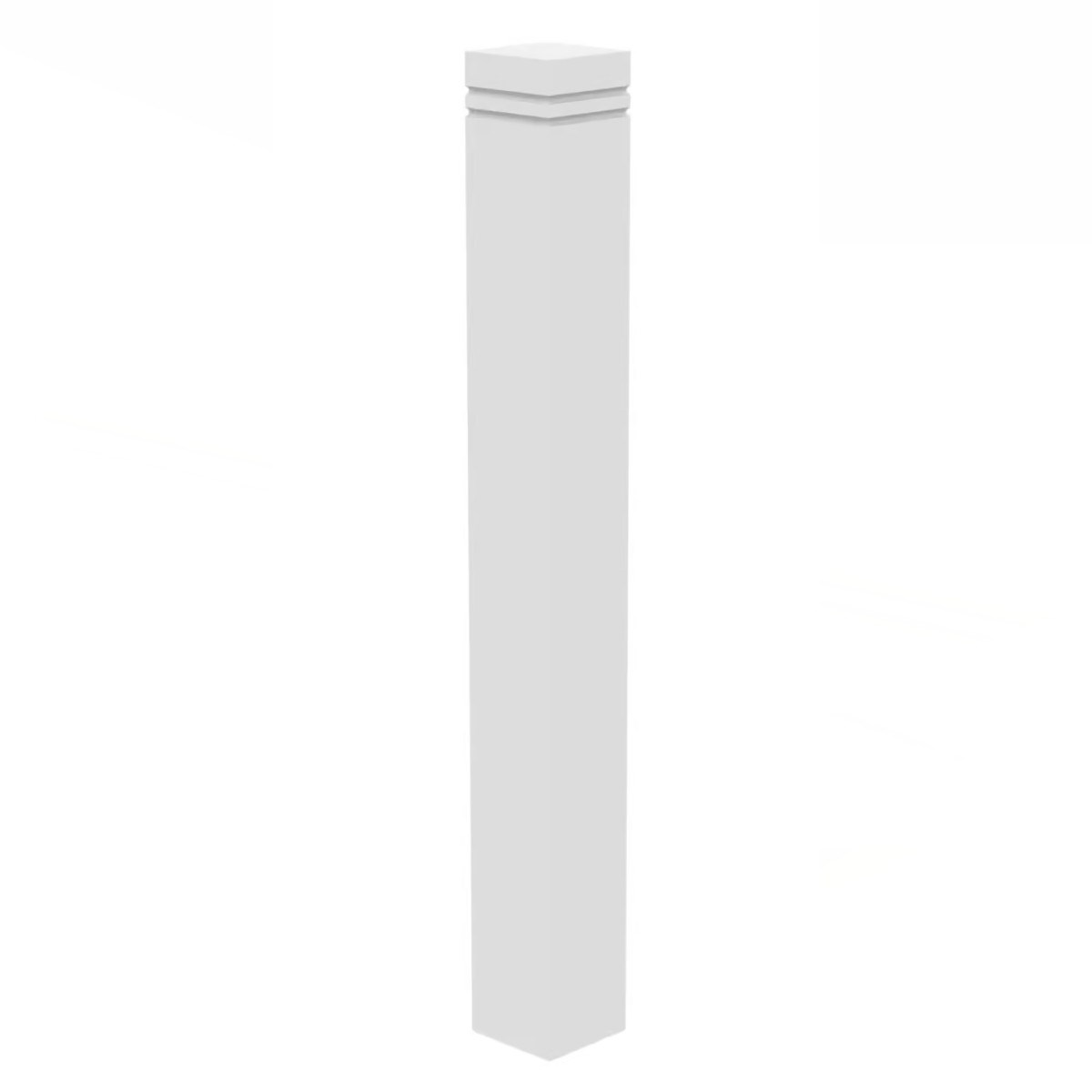 Ändstolpe Stockholm Mdf, Vit, 1200mm