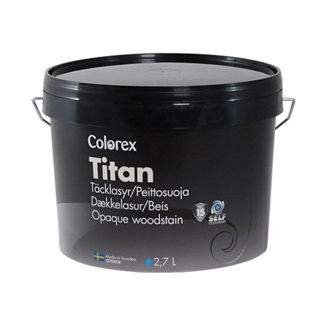 Fasadfärg Titan Stugröd, 2.7L