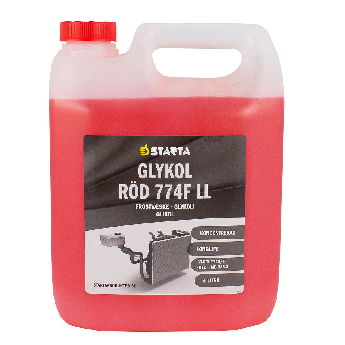 Glykol Röd 774f Longlife 4L