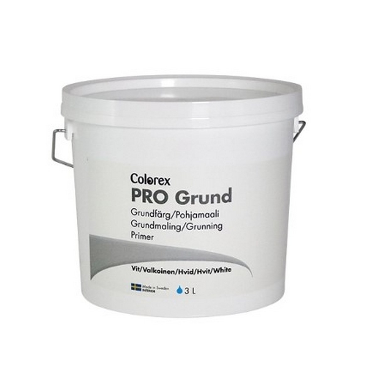Grundfärg Pro Grund Vit, 3L