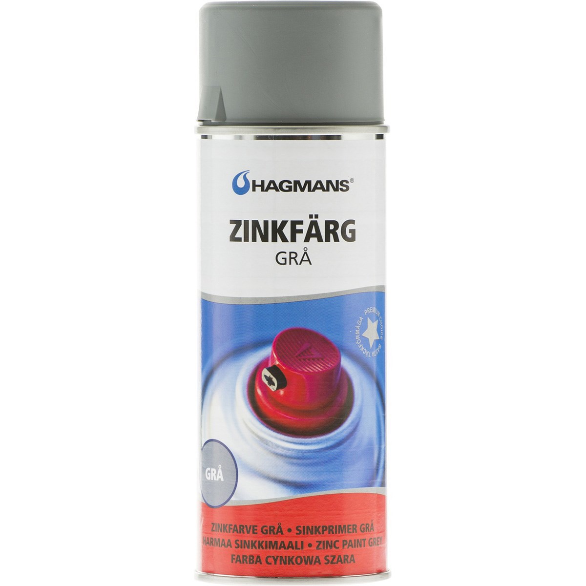 Sprayfärg Zinkfärg (Rostskydd) Grå, 400ml