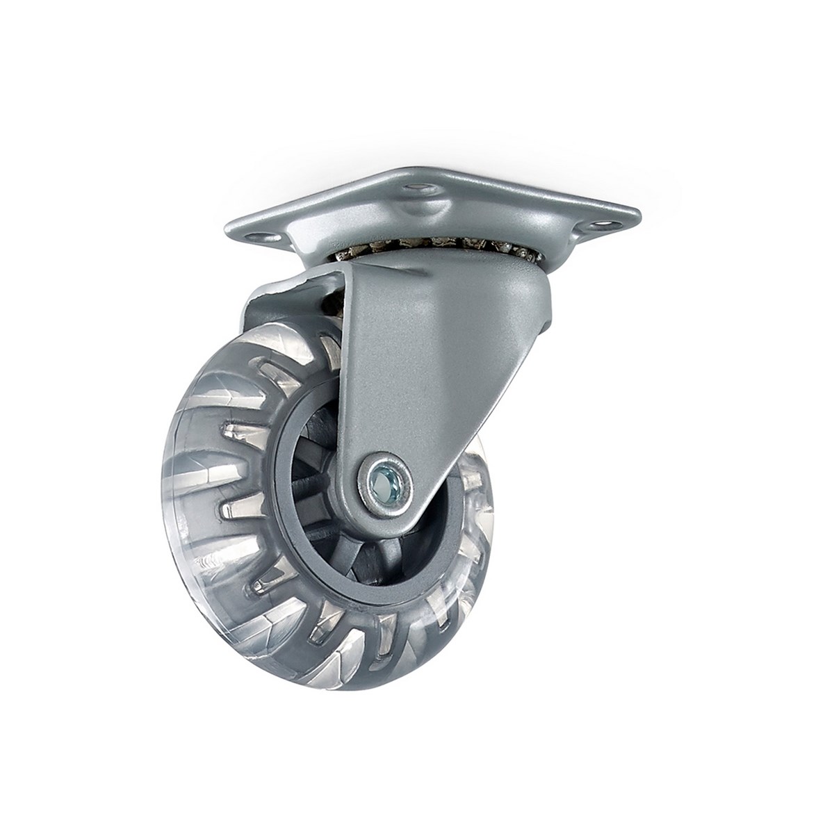 Möbelhjul 4005 M Platta Transparent, 1st