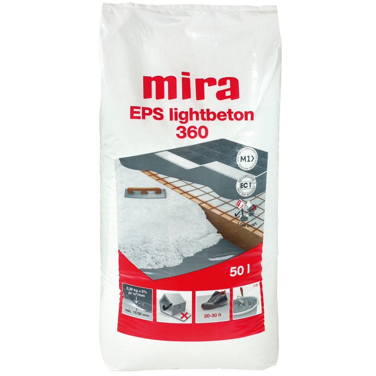 Gjutmassa Eps Lightbeton 360 50L