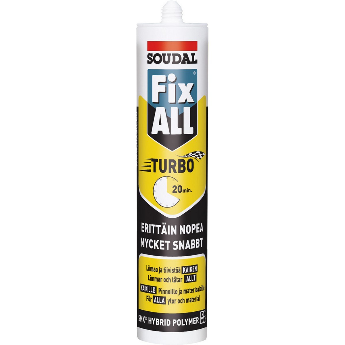 Monteringslim Fix All Turbo Vit, 290ml