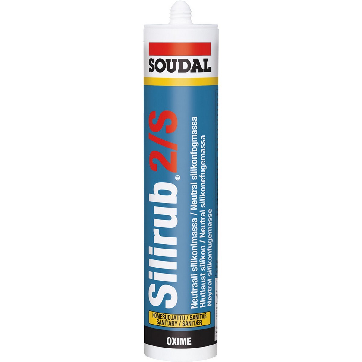 Sanitetssilikon Silirub 2/S 310ml