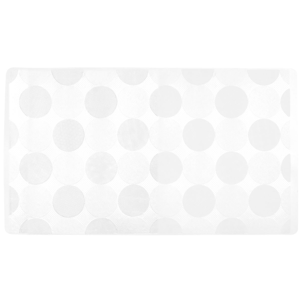Halkmatta Bubbles för Badkar Vit, 70x40cm