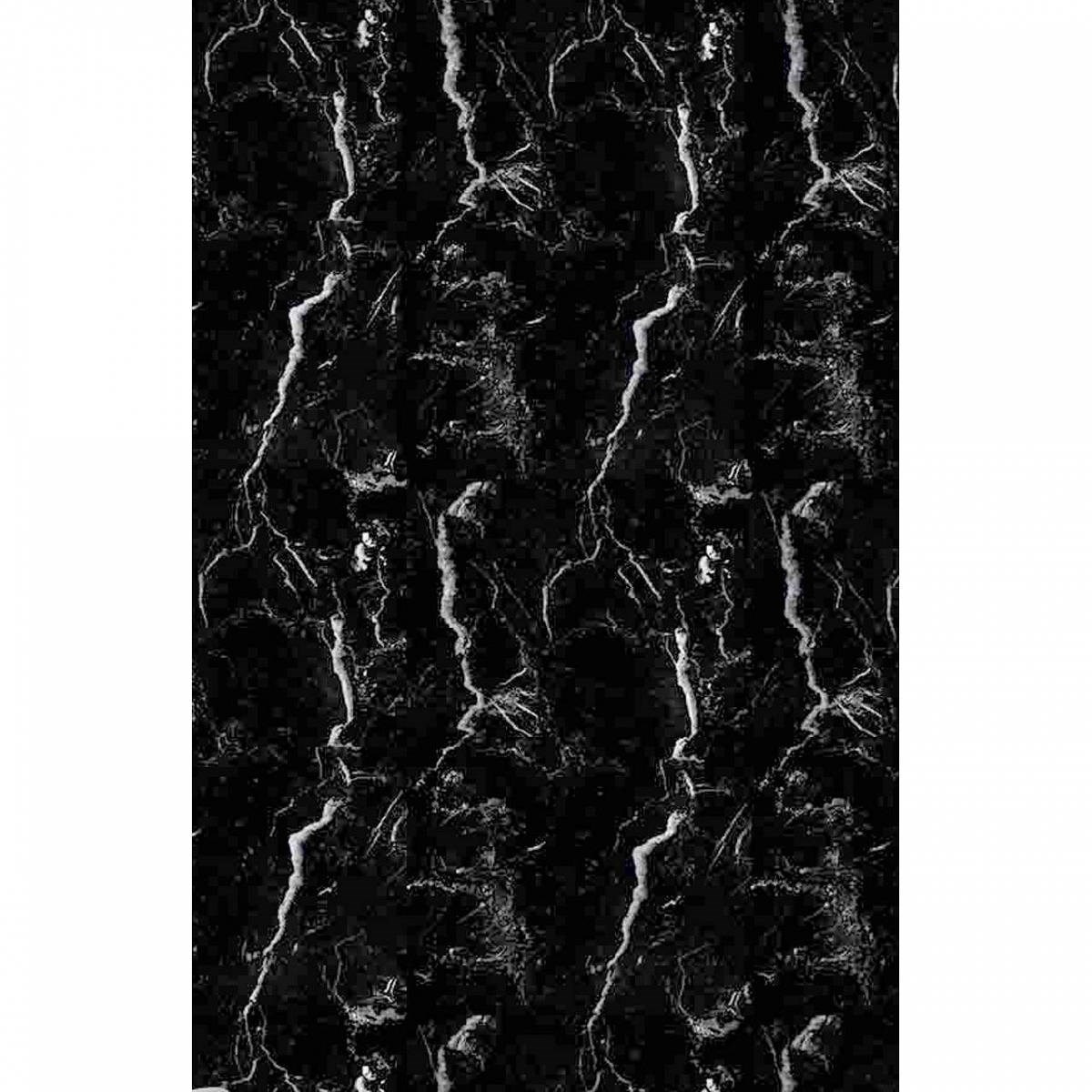 Duschdraperi Marble 1800mm, Marmor, Svart