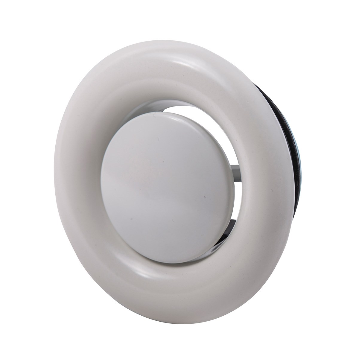 Frånluftsventil Stål, Vit, 100mm