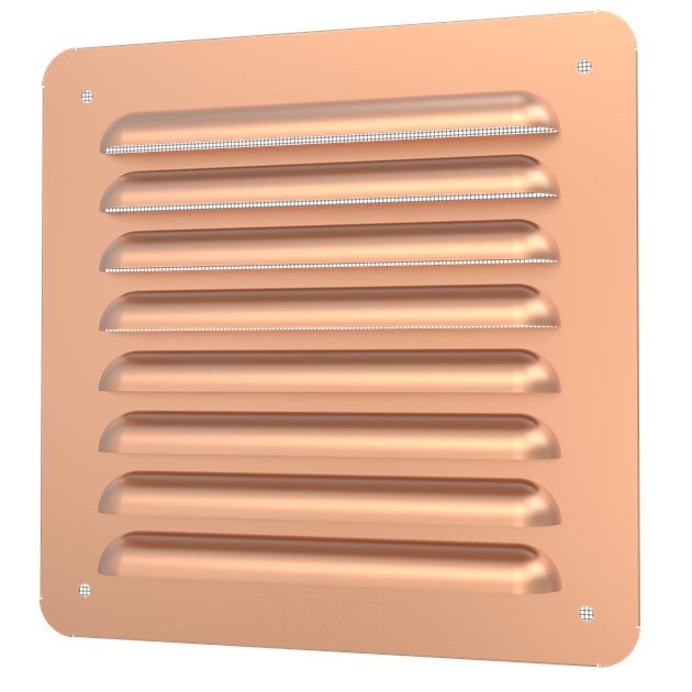 Ventilationsgaller Platt Koppar, 155x155mm
