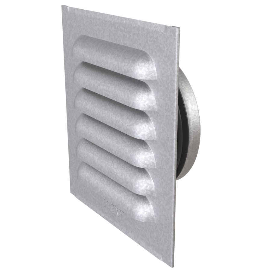 Ventilationsgaller Med Nippel Stål, 6x6mm, 160mm