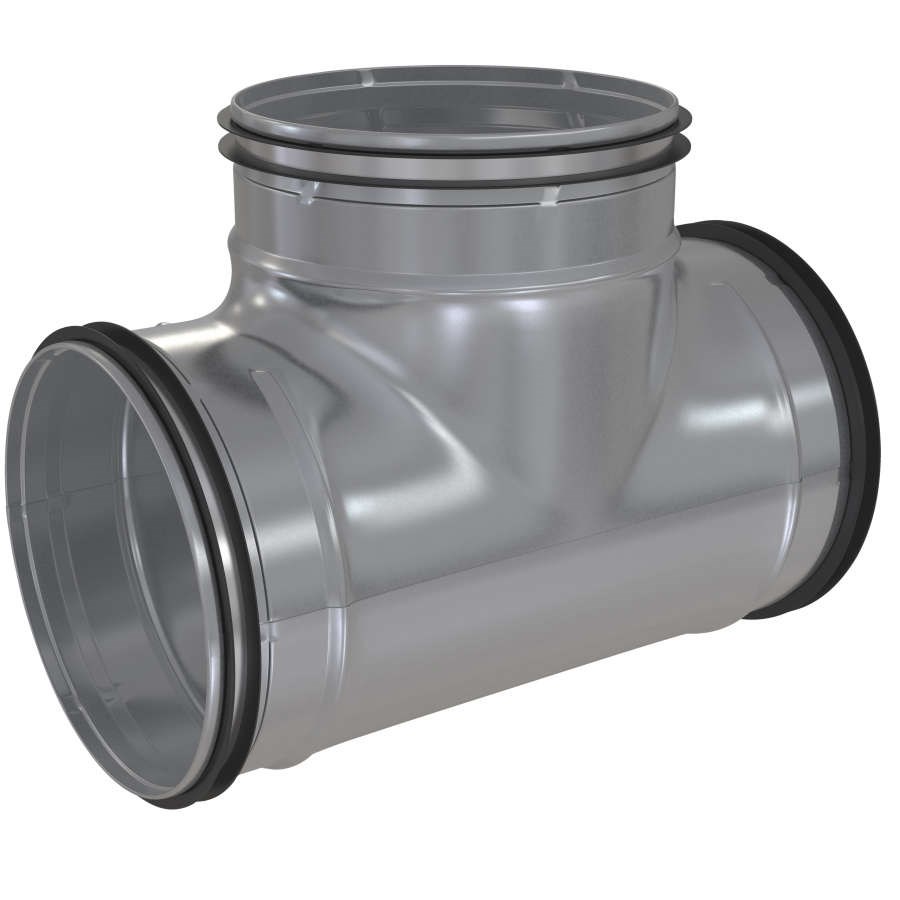 T-rör Med Packning 100mm