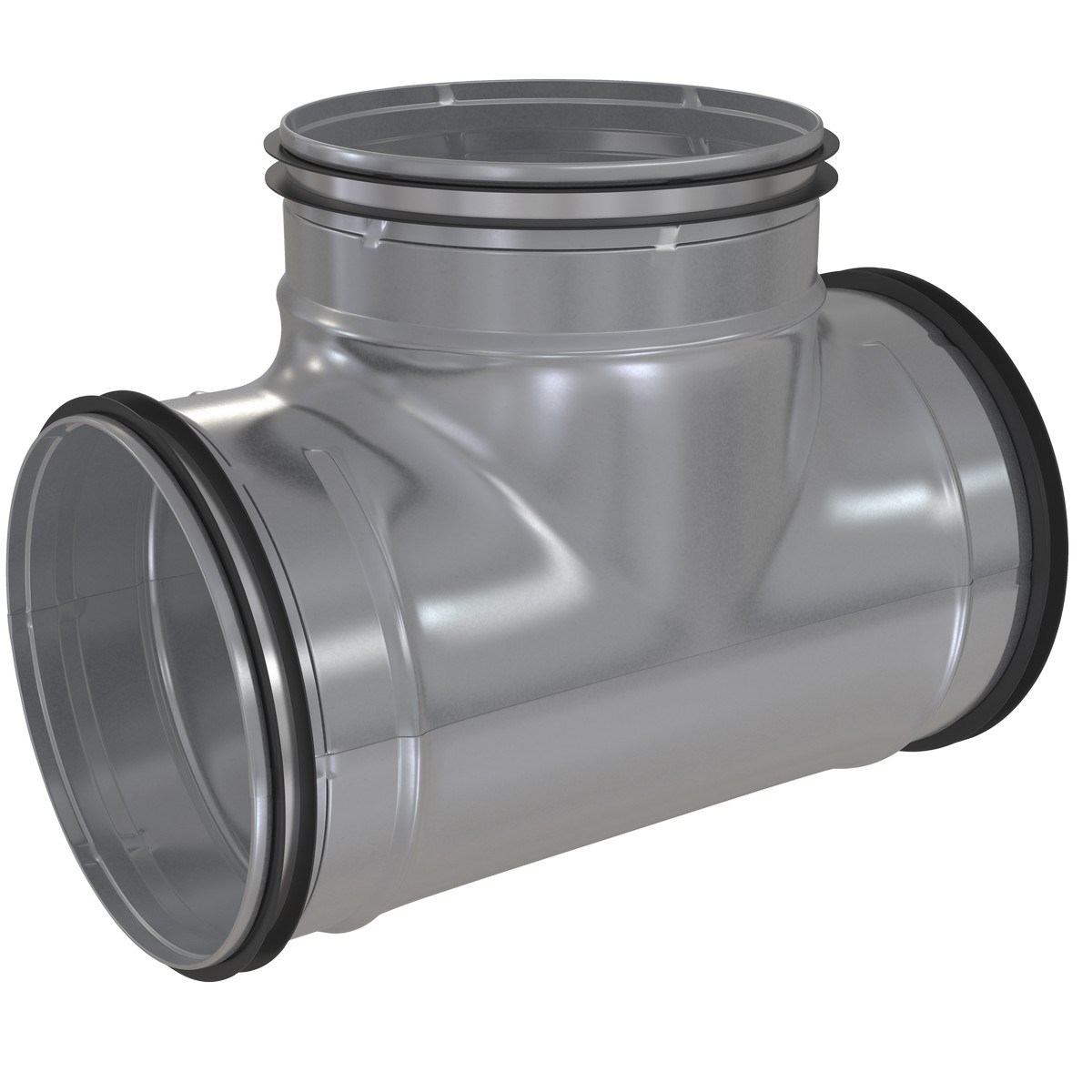 T-rör Med Packning 160mm