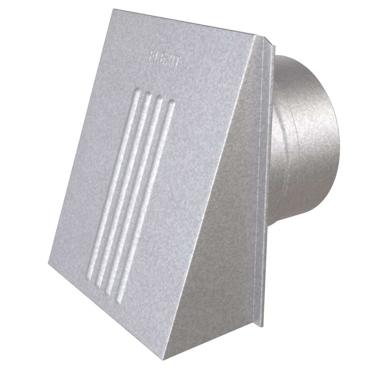 Ventilatorkåpa Med Spjäll 125mm