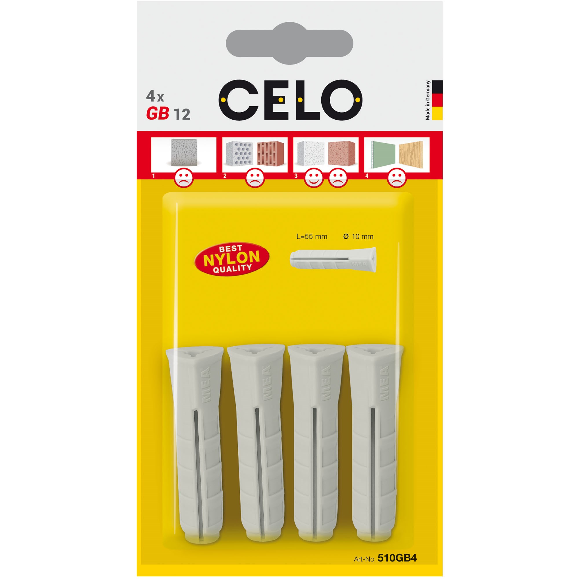 Lättbetongplugg för Lättbetong GB 12 4st