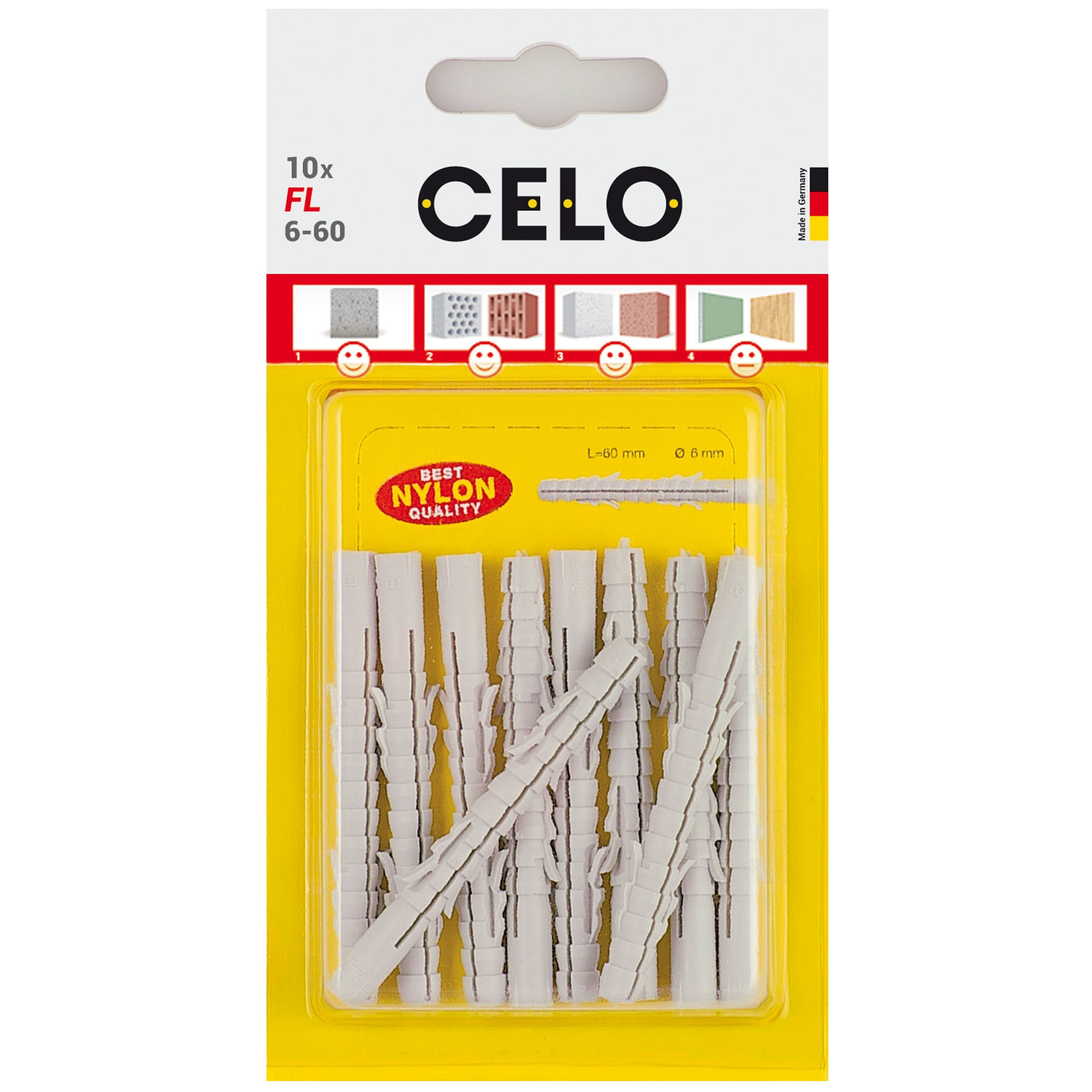 Standardplugg FL Extra Lång 8-80 10st