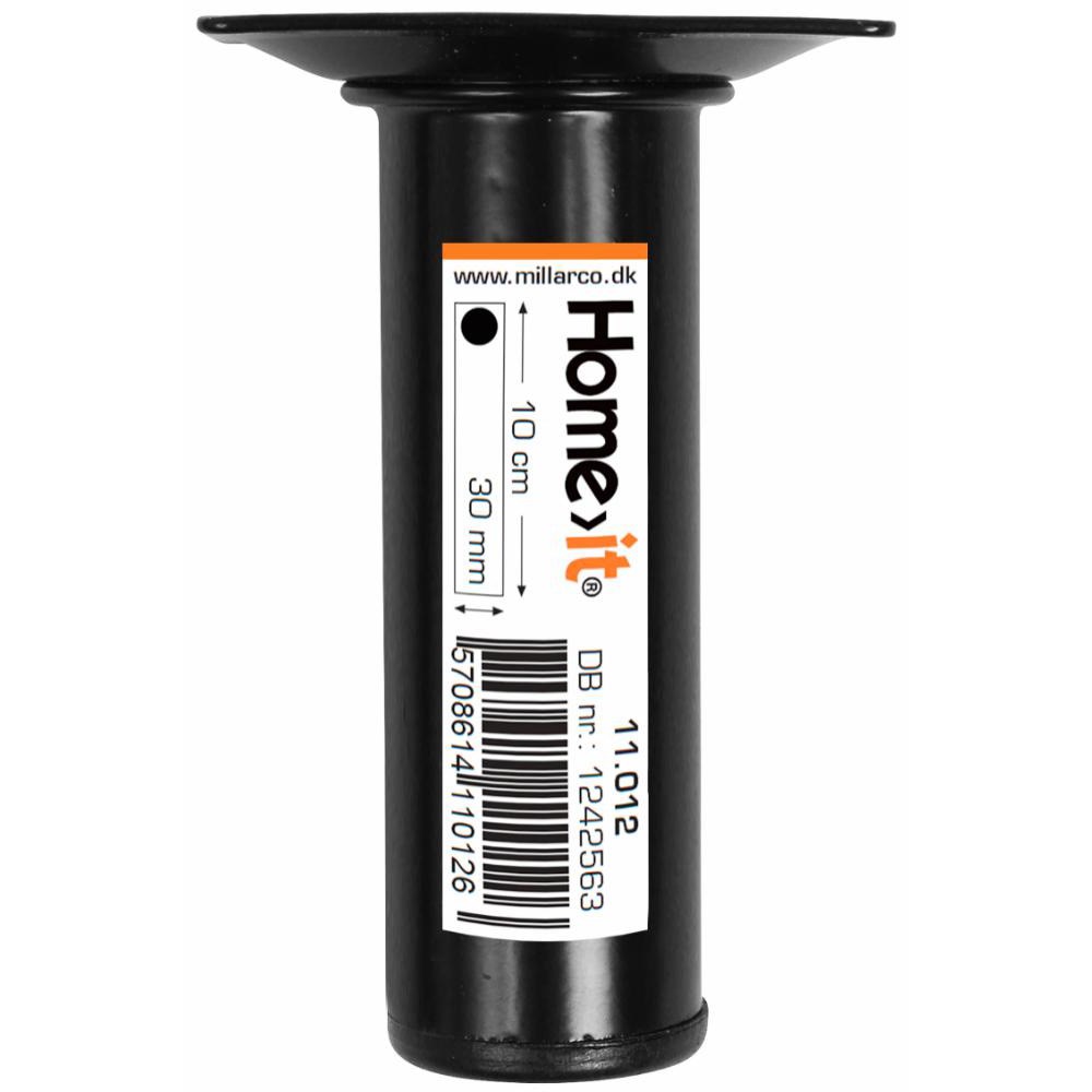 Bordsben Svart, 30x100mm