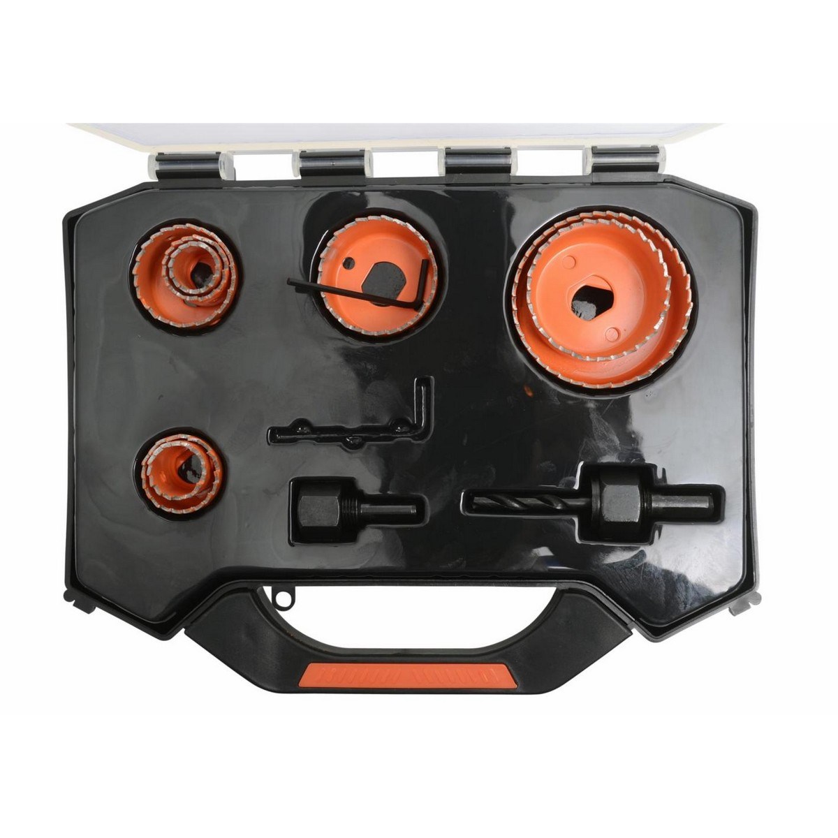 Hålsågset Elektriker 19-64mm, 2st hållare till Hålsåg