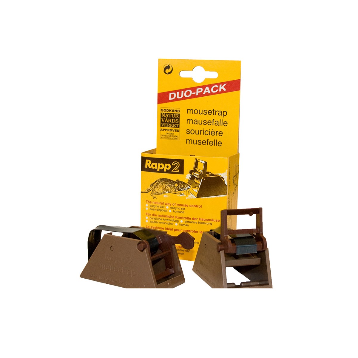 Musfälla Rapp2 Duo-pack