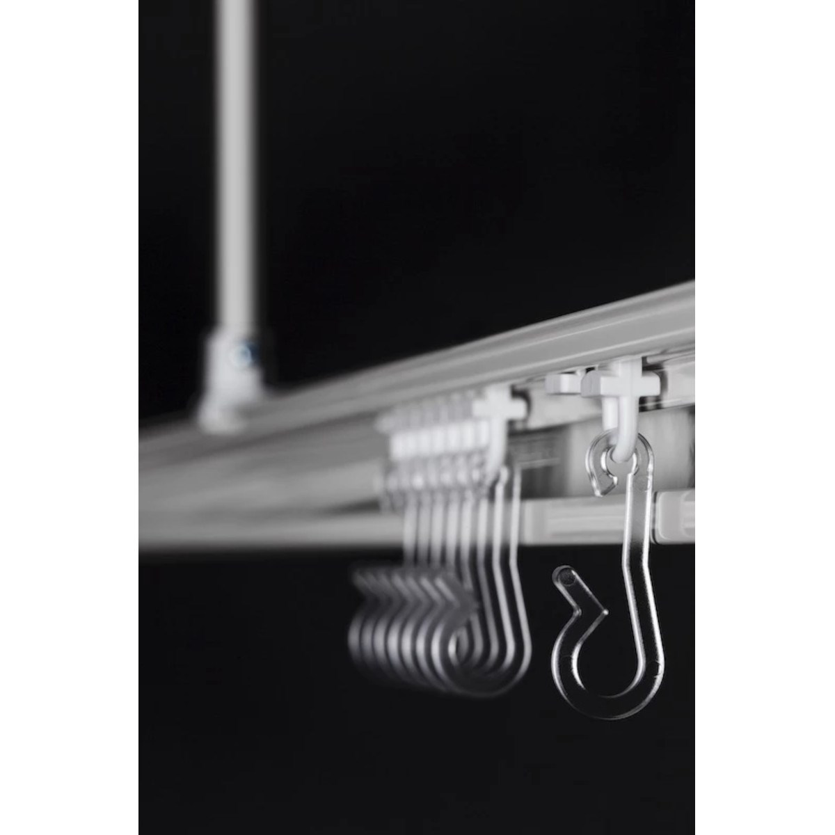 Duschdraperistång Stabil 900x1700mm, Vit