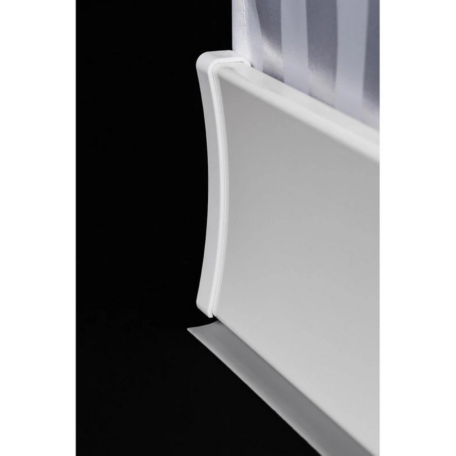 Duschsarg Stabil Rak 110cm, Vit