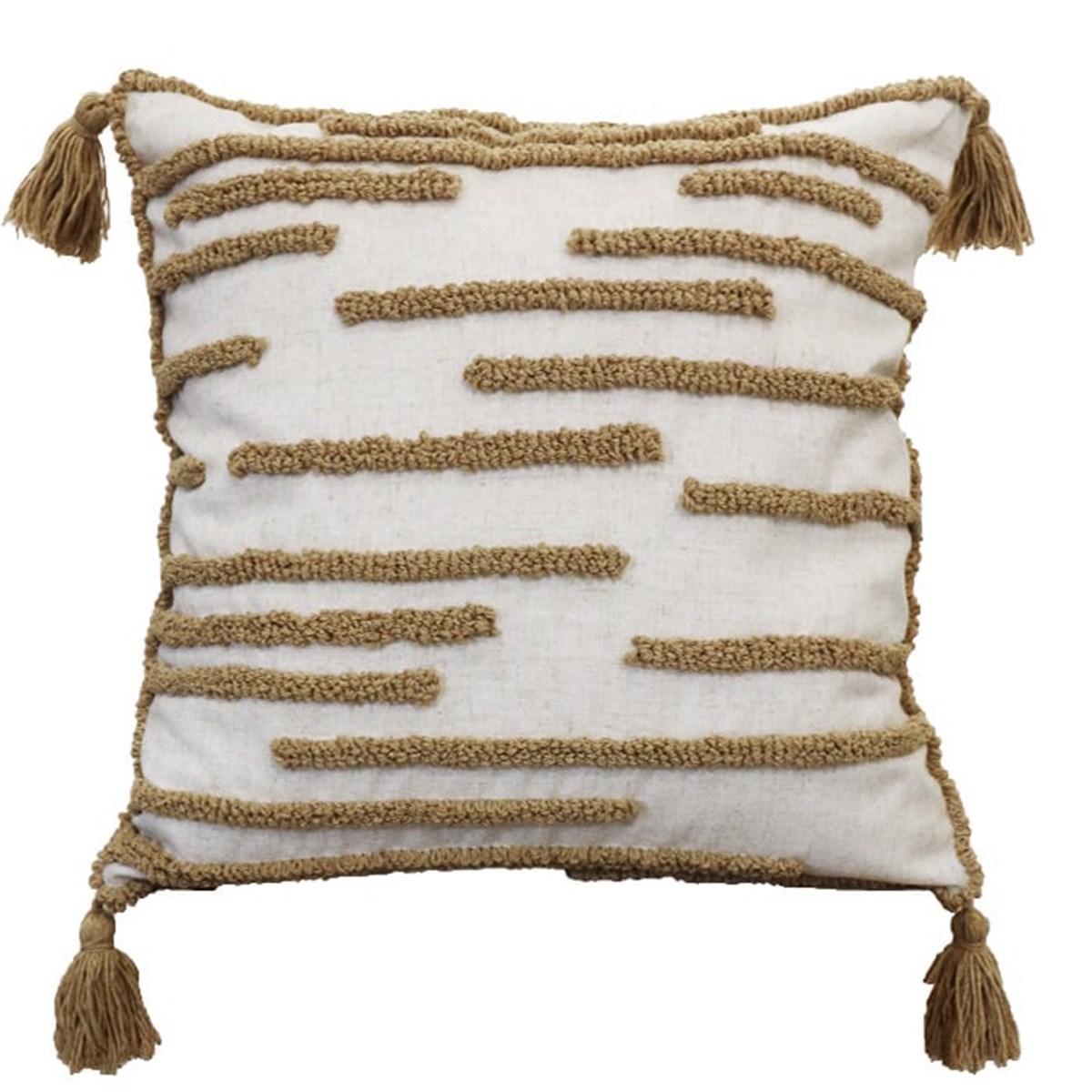 Kuddfodral Tribeca Gul, 45x45cm