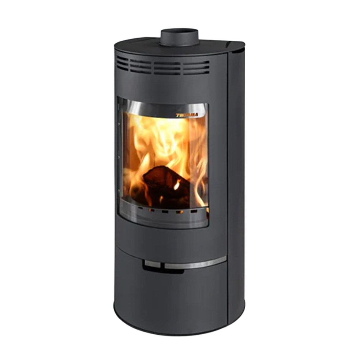 Braskamin Andorra Svart