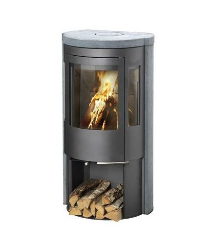 Braskamin Well Done Grå, 8000 W