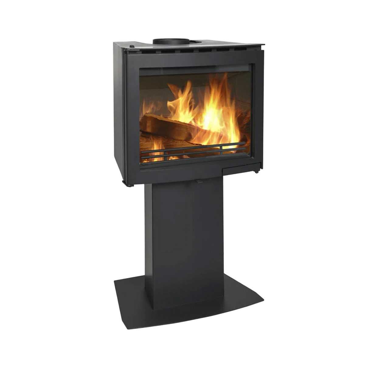 Kamininsats Exclusive Pelare Svart