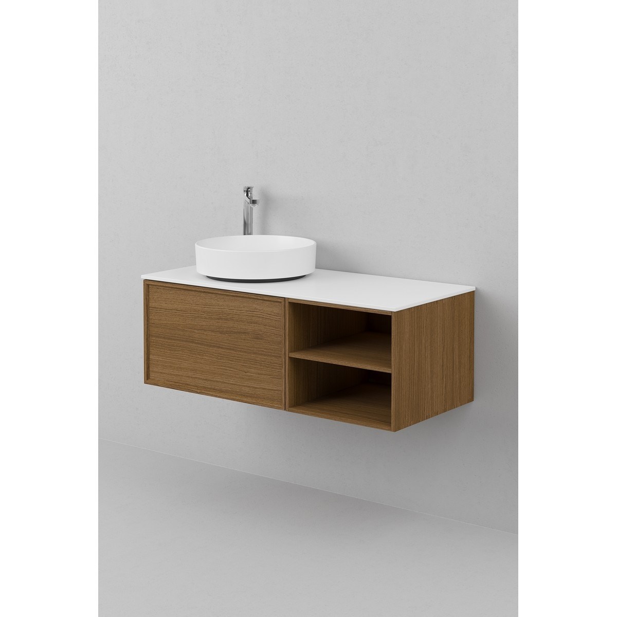 Kommod Air Wood D 100x45cm, Dark Oak