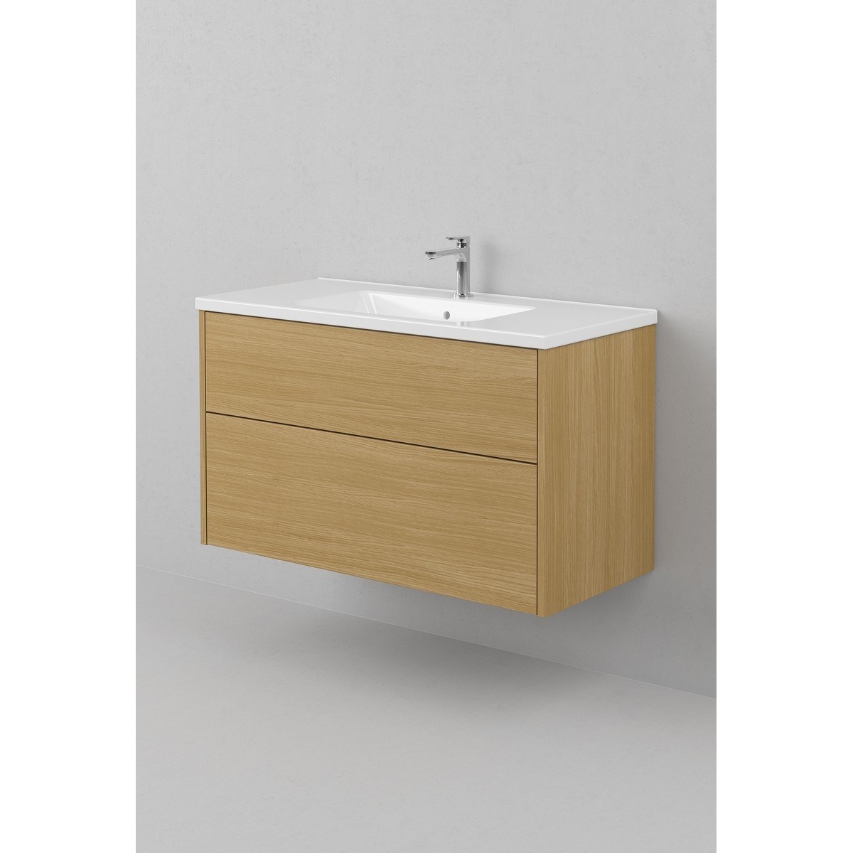 Kommod Grand Solid 100x45cm, Natural Oak, Slät