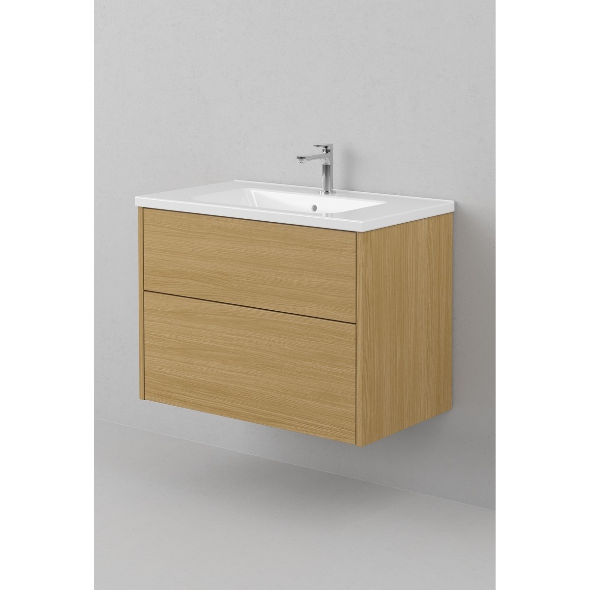 Kommod Grand Solid 80x45cm, Natural Oak, Slät