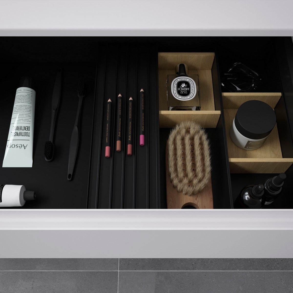 Lådinredning Air Solid Plus Organizer Natural Oak