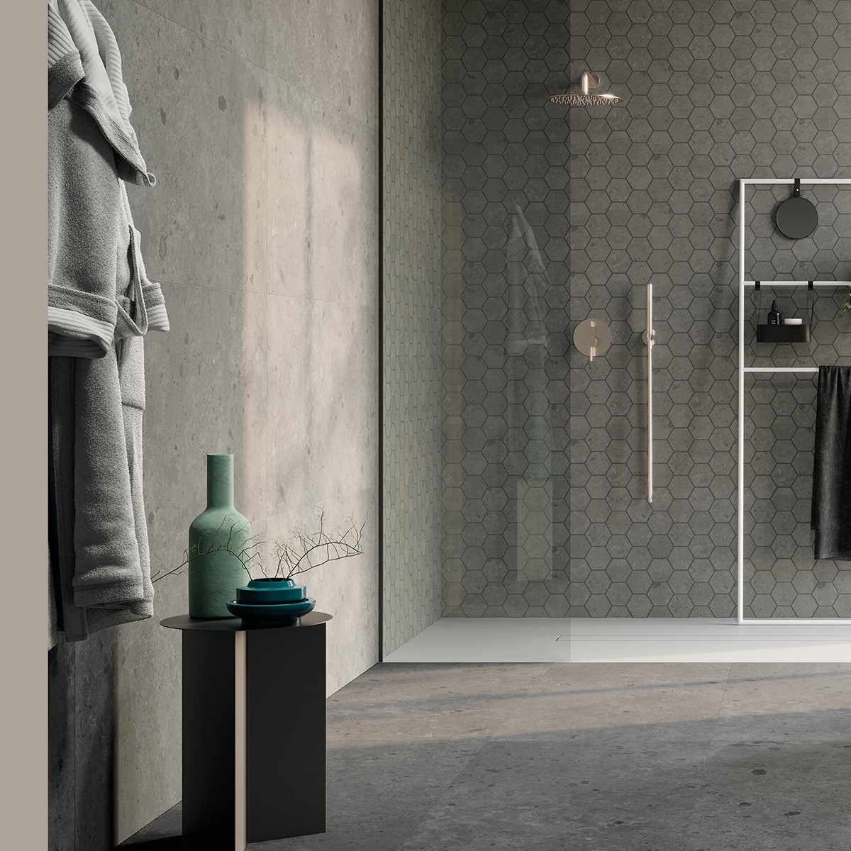 Klinker Granitkeramik Kalksten Dark Rett Mörkgrå, 30x60cm, Matt