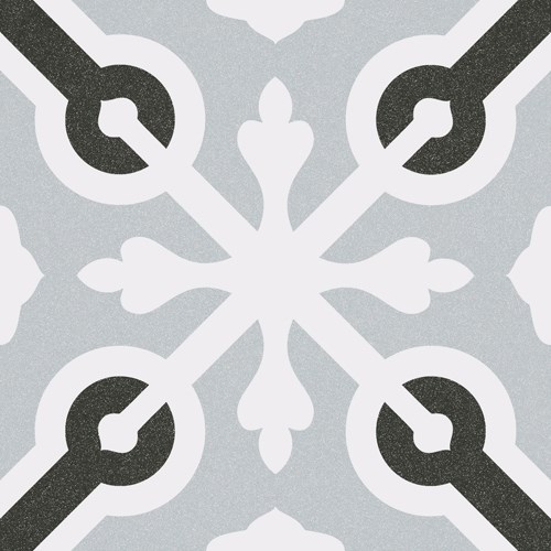 Klinker 1900 Llagostera Gris Grå, Svart, Vit, 20x20cm