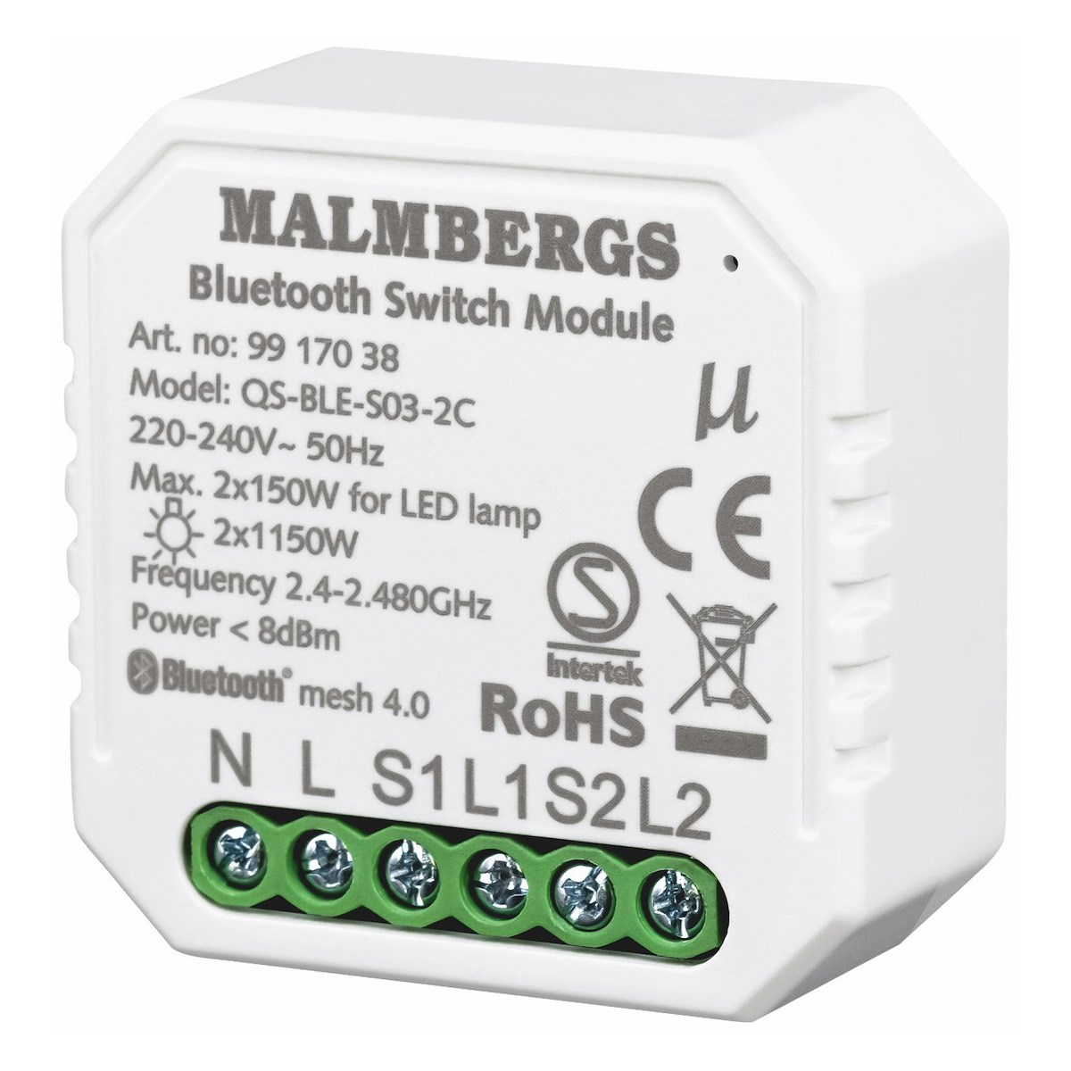 Bluetooth Smart Modul On/off 2-Kanal/Kron