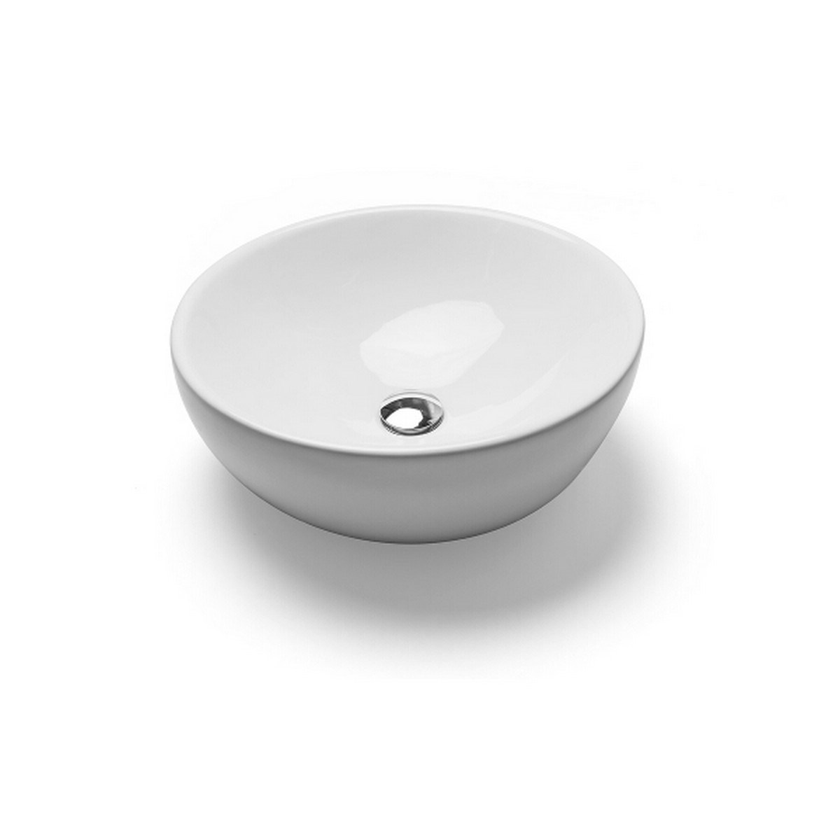 Fristående Handfat Ocean Rund 45cm, Vit