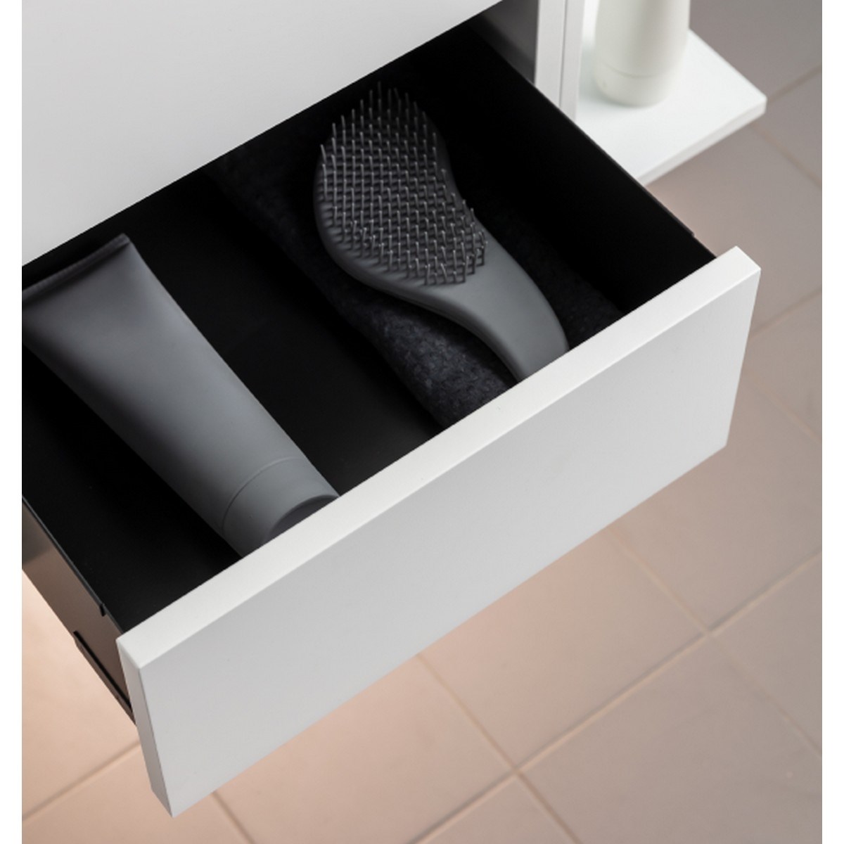 Utdragslåda Högskåp 35cm Vit