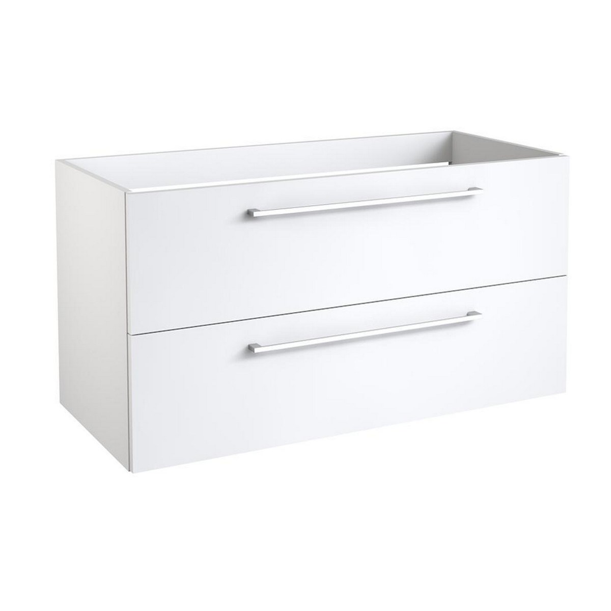 Kommod Gama 100x45cm, Matt, Vit, Slät